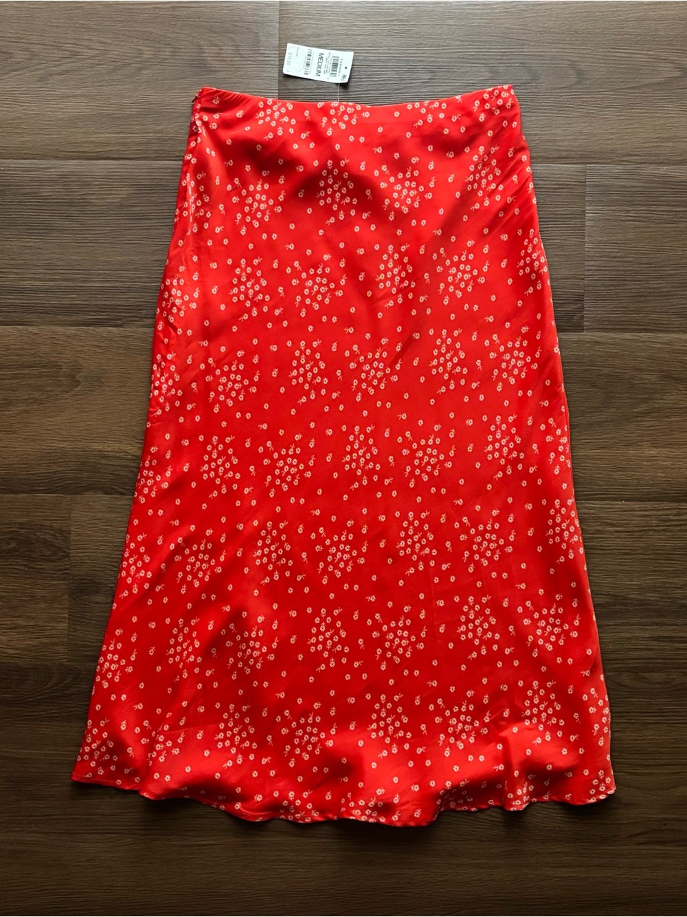 NEW On 34th Floral Satin Maxi Skirt